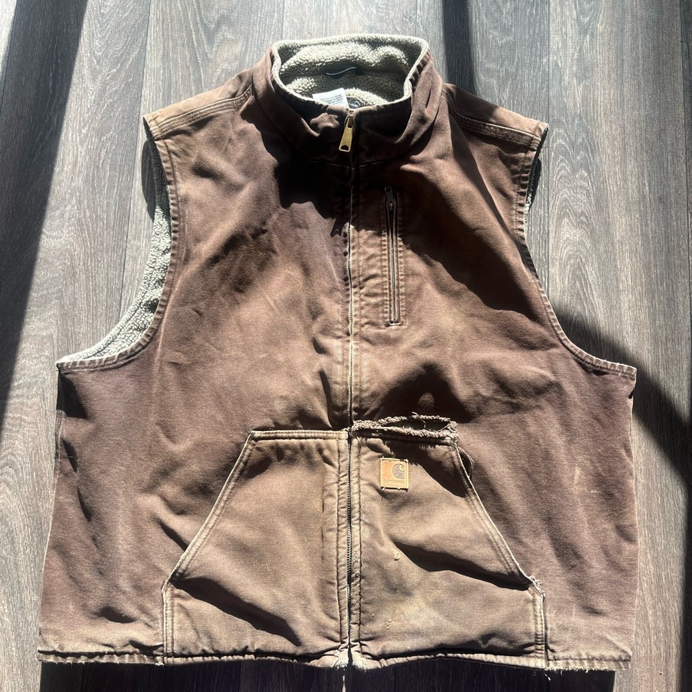 Carhartt Men's Brown Work Vest